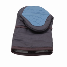 Premium Silicone 29.5" Oven Mitt - 1 PC Gray & Blue, High Heat 500F