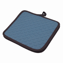 Heat-Resistant Silicone Trivet & Hot Pot Holder Pad - Gray & Blue