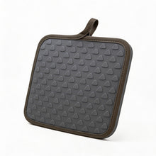 Heat-Resistant Silicone Trivet & Hot Pot Holder Pad - Gray & Beige