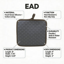 Heat-Resistant Silicone Trivet & Hot Pot Holder Pad - Gray & Beige