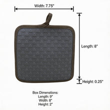 Heat-Resistant Silicone Trivet & Hot Pot Holder Pad - Gray & Beige