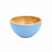 Bamboo Interior Serving Bowl - Blue