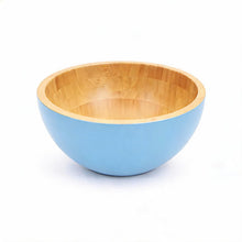 Bamboo Interior Serving Bowl - Blue