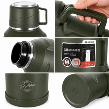 Green Vacuum Insulated Thermos Flask - 2000ML
