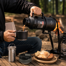 Black Vacuum Insulated Thermos Flask - 2500ML