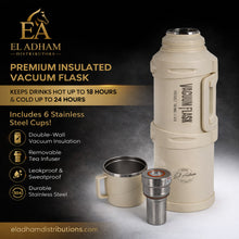 White Vacuum Insulated Thermos Flask - 2500ML