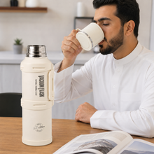 White Vacuum Insulated Thermos Flask - 3200ML