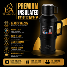 Black Vacuum Insulated Thermos Flask - 4000ML