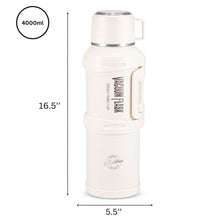 White Vacuum Insulated Thermos Flask - 4000ML