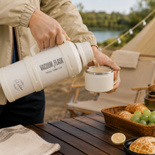 White Vacuum Insulated Thermos Flask - 4000ML