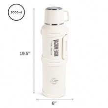 White Vacuum Insulated Thermos Flask - 5000ML