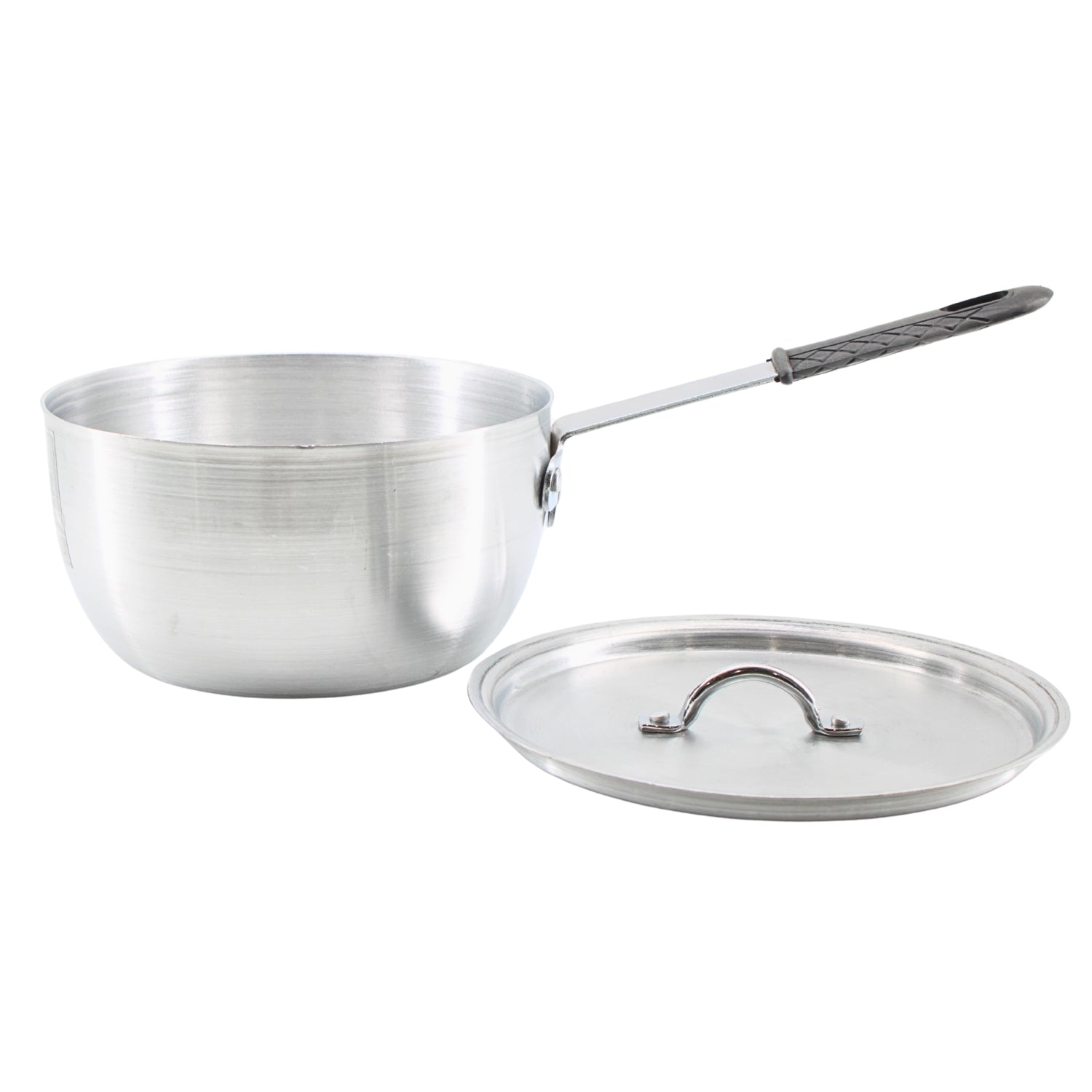 Set of 3 Rubber-Handled Stainless Steel Pots with Lids – S/M/L | www.eladhamdist.com