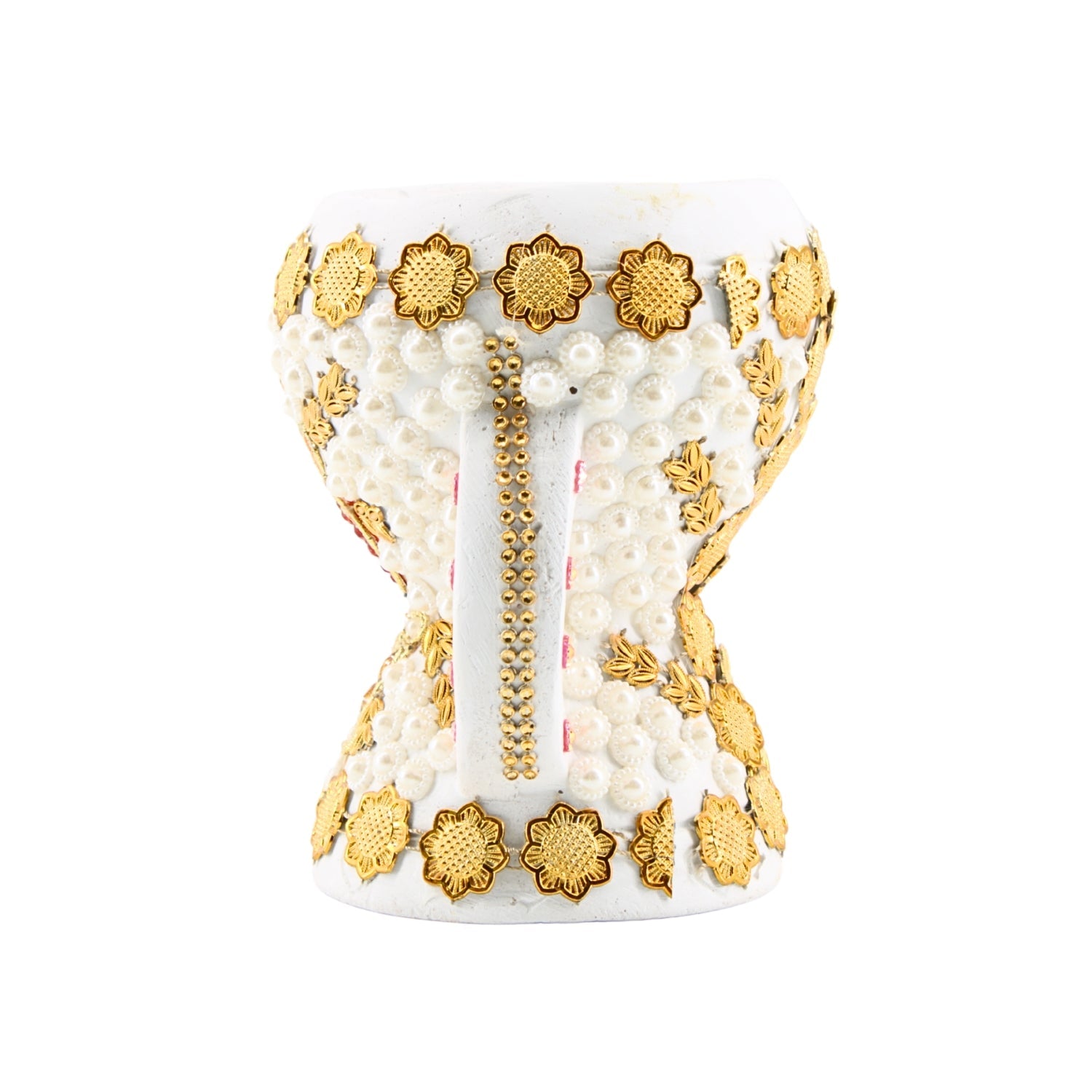 Small White-Gold Traditional Clay Incense Burner – Unique Designs | www.eladhamdist.com