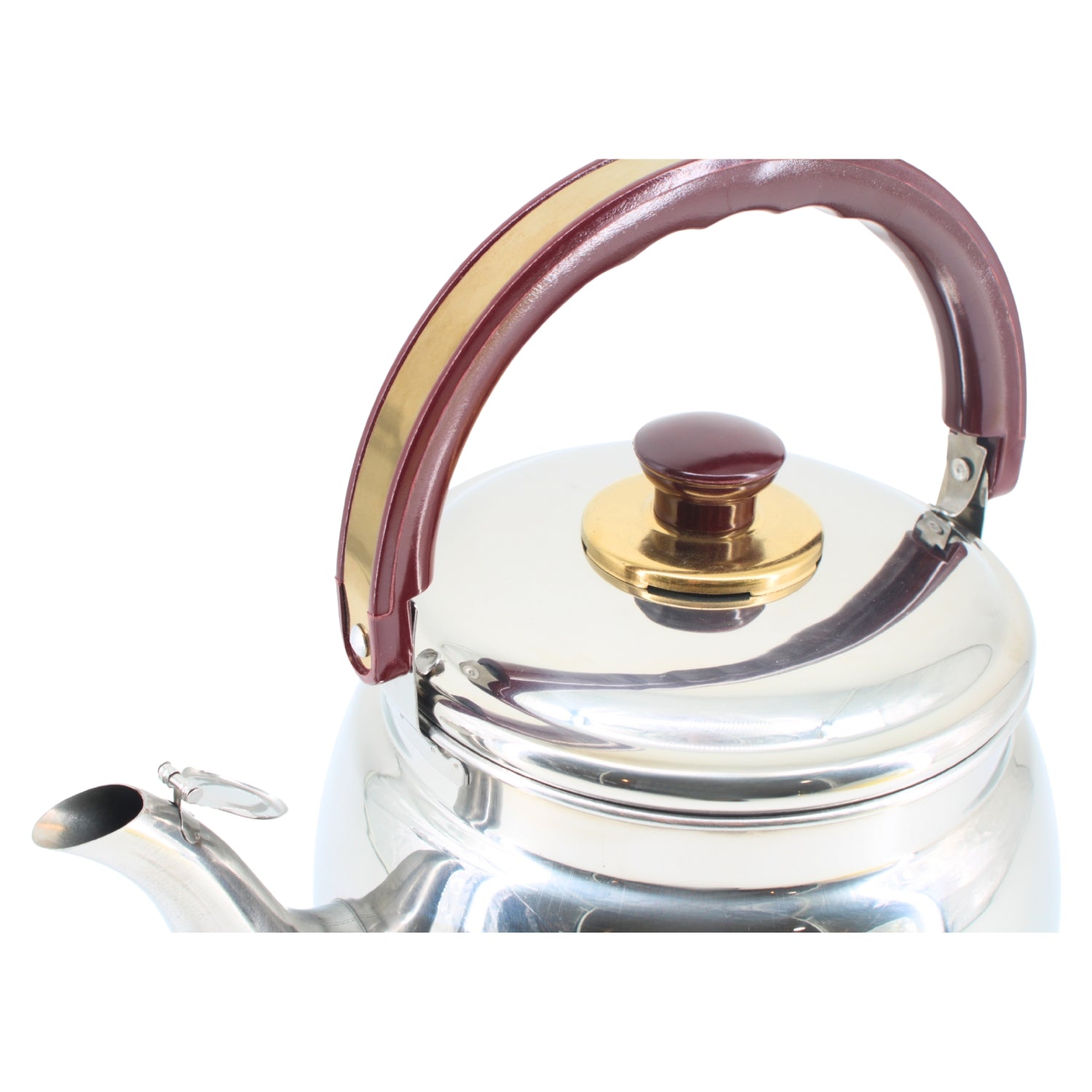 Stainless Steel Kettle with Gold Accents | www.eladhamdist.com