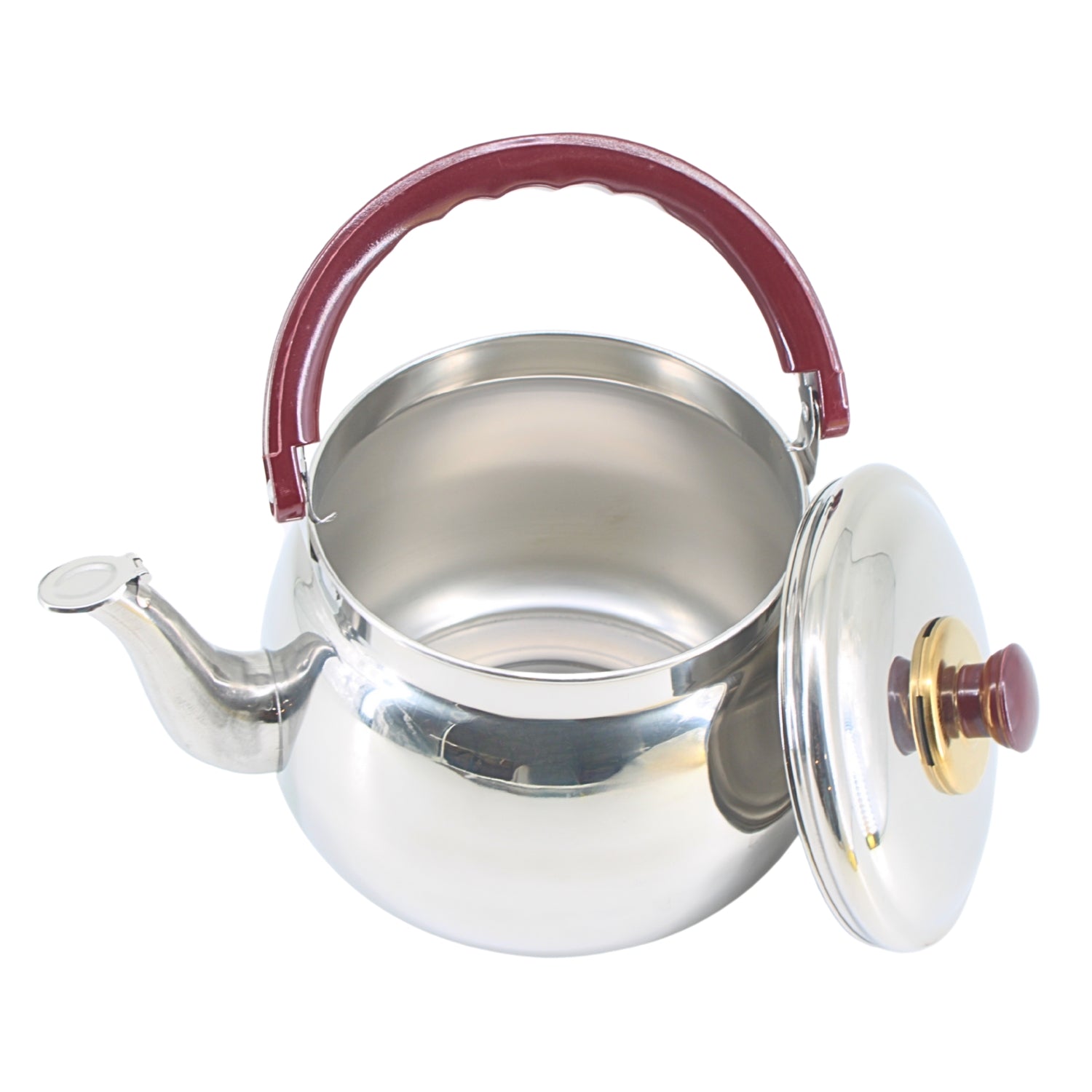 Stainless Steel Kettle with Gold Accents | www.eladhamdist.com