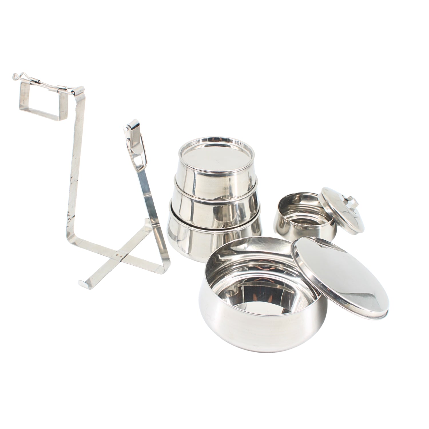 Stainless Steel Tiffin Pyramid Container | www.eladhamdist.com