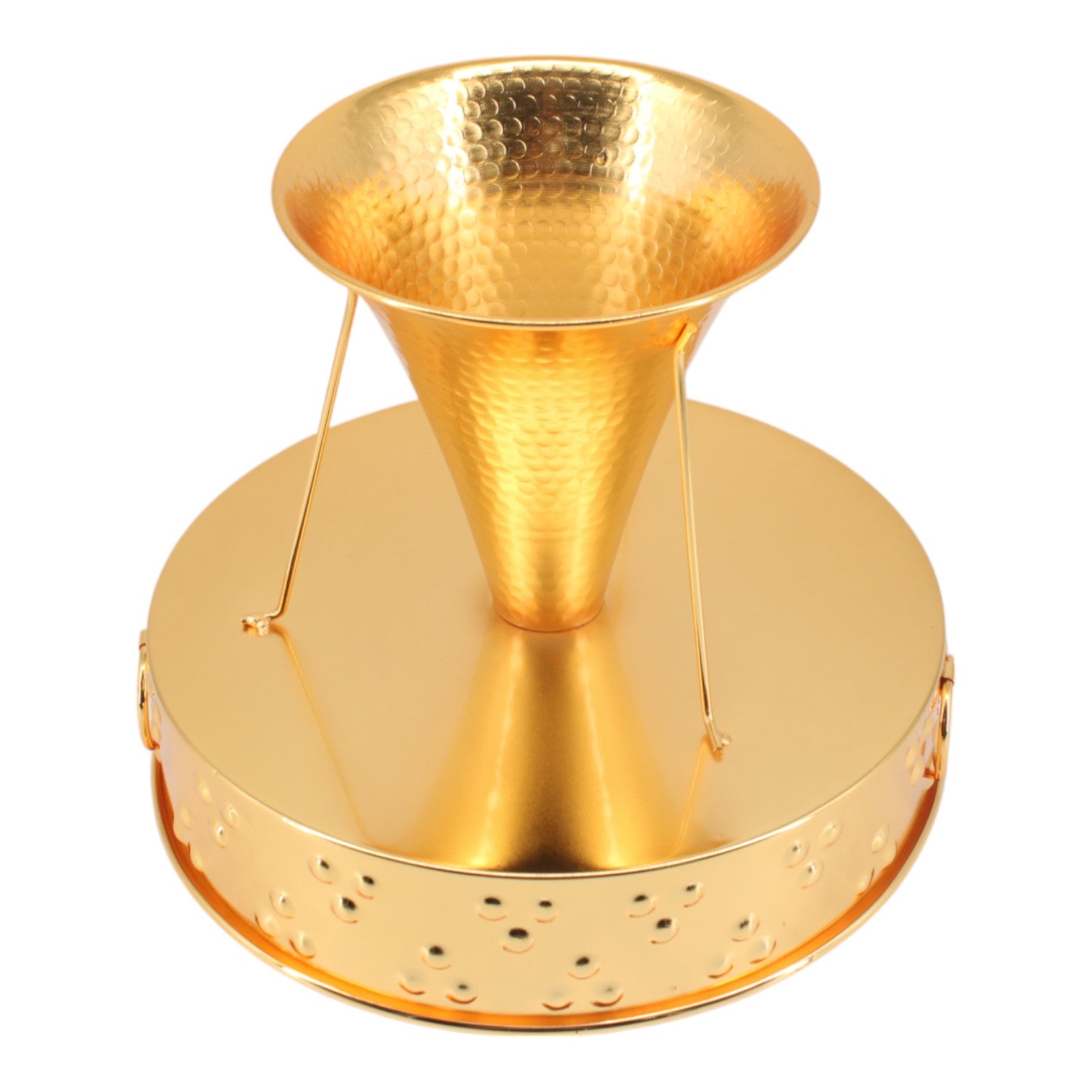 Stainless Steel Charcoal Stove Gold 10" x 10" | www.eladhamdist.com