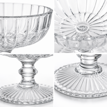 6-Piece Clear Footed Glass Dessert Bowl Set, 4.75 Inch