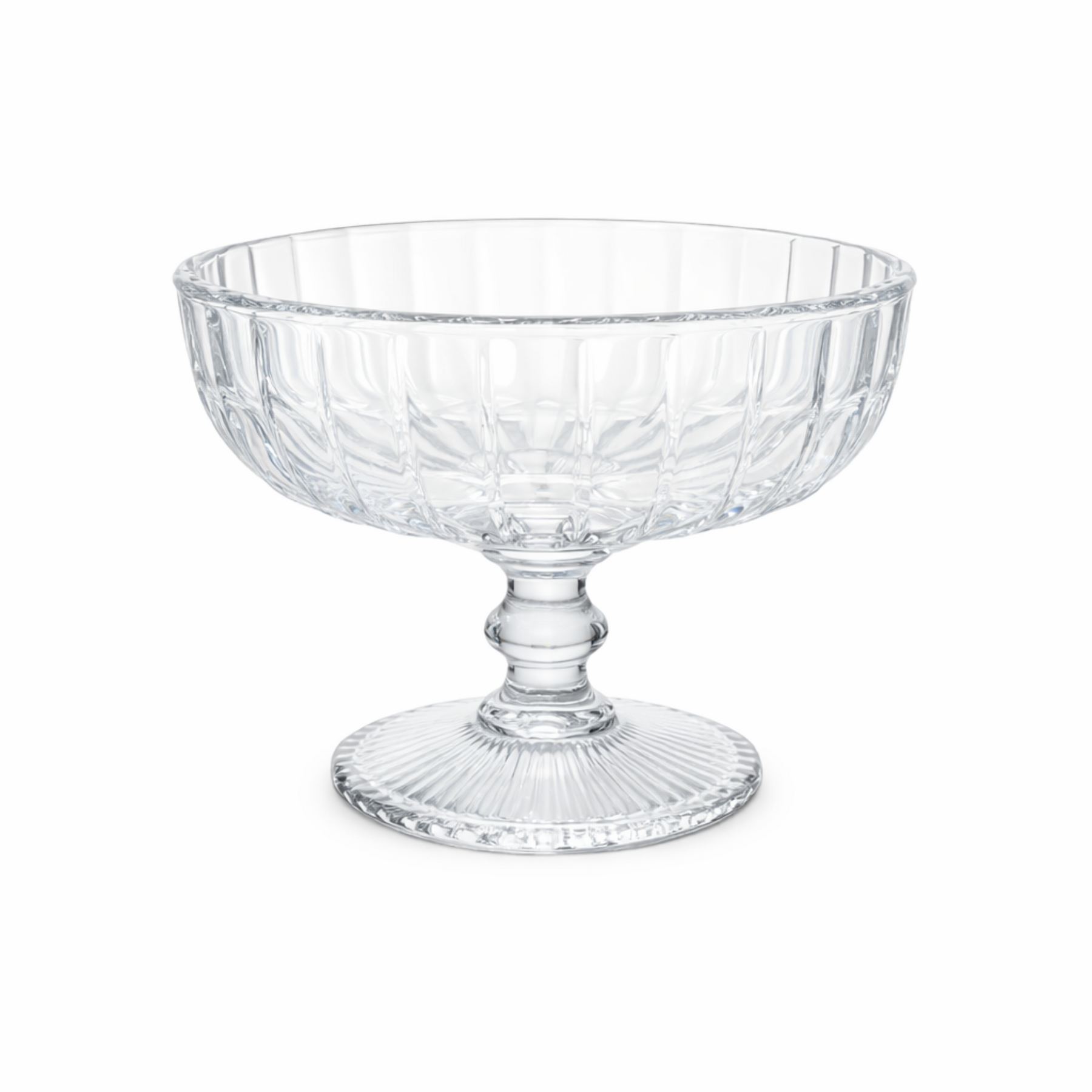 6-Piece Clear Footed Glass Dessert Bowl Set, 4.75 Inch