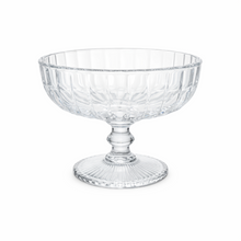 6-Piece Clear Footed Glass Dessert Bowl Set, 4.75 Inch