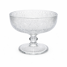 6-Piece Embossed Glass Dessert Bowl Set