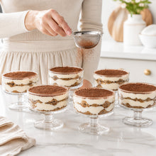 6-Piece Clear Glass Dessert Cup Set