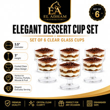 6-Piece Clear Glass Dessert Cup Set