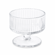 6-Piece Ribbed Glass Dessert Cup Set