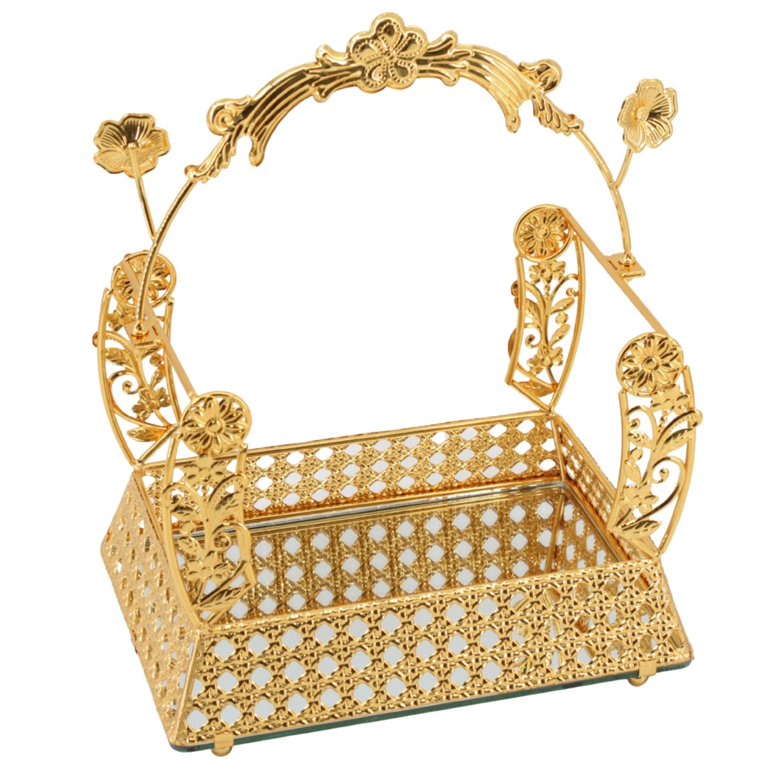 Luxury Marble Tea & Coffee Server Set with Gold Accents - Dual Pot Beverage Set with Cups & Ornate Stand (0.7L + 1L)