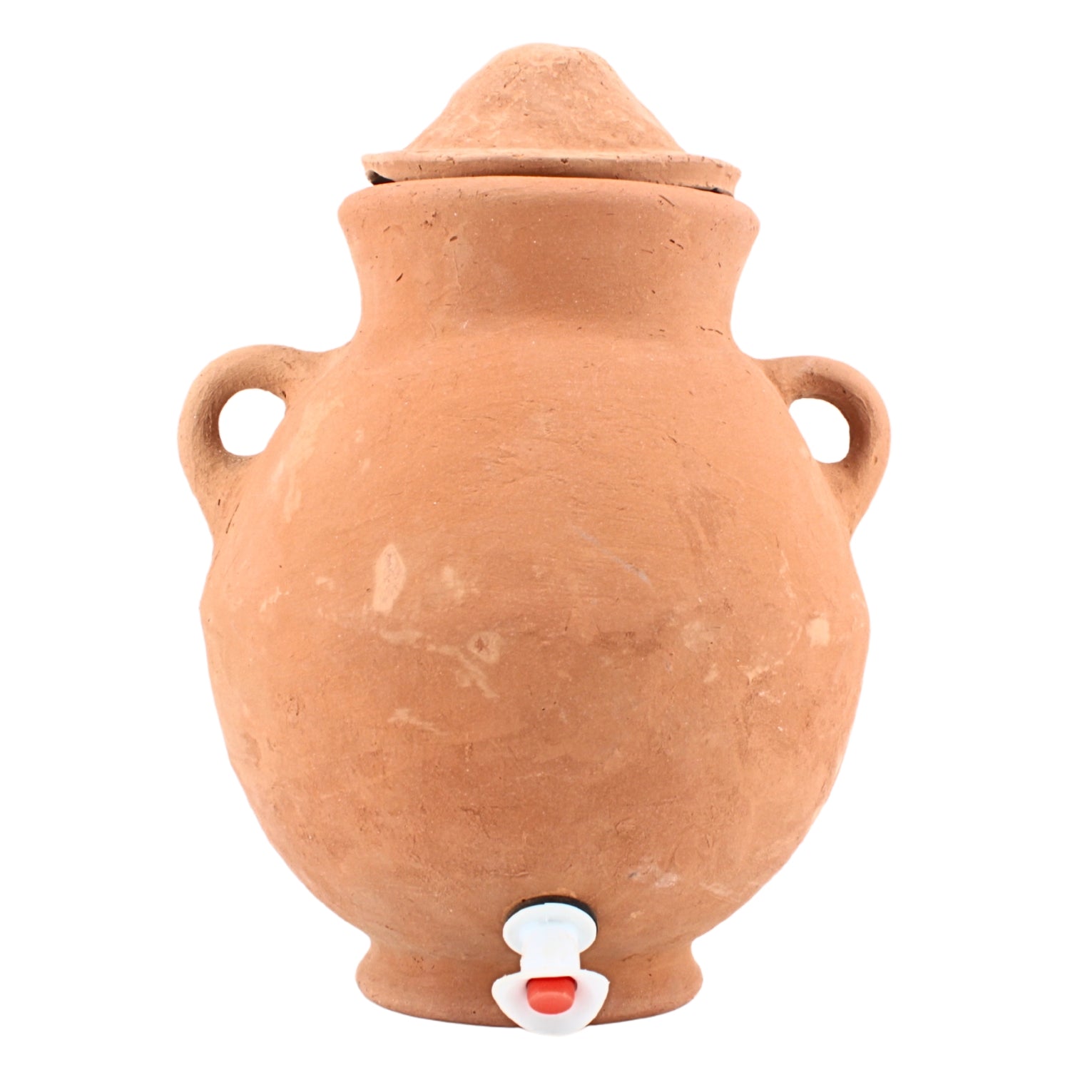 Traditional Clay Kooz with Cup 9.5" x 9" x 11.5" | www.eladhamdist.com