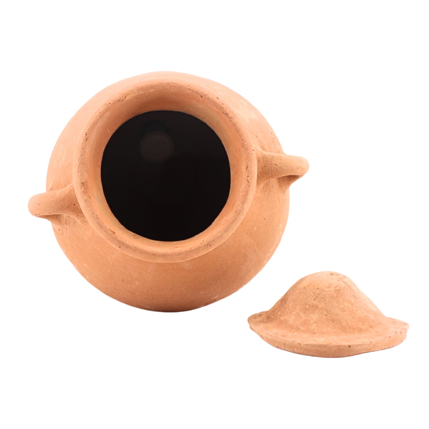 Traditional Clay Kooz with Cup 9.5" x 9" x 11.5" | www.eladhamdist.com
