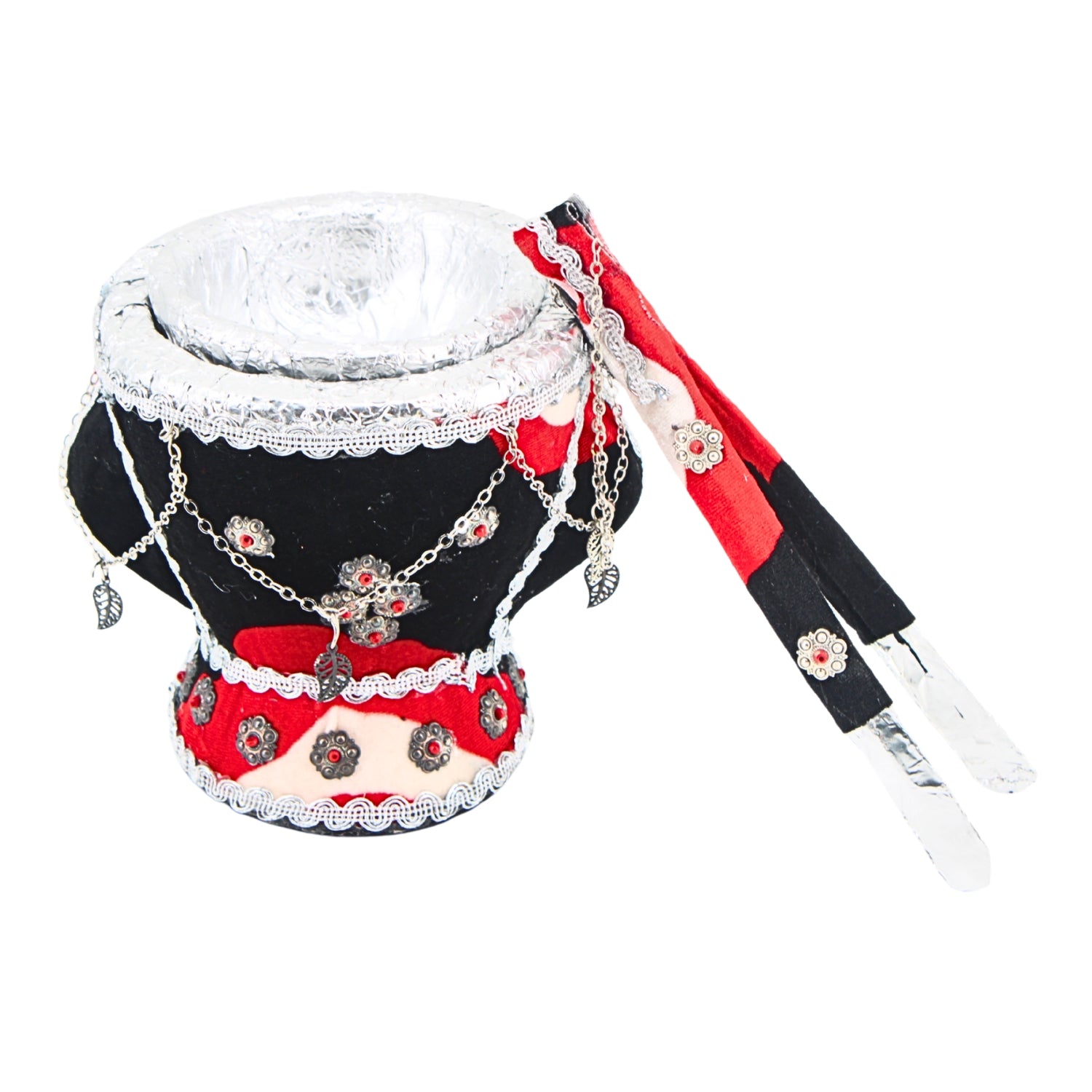 Traditional San'ani Decorated Incense Burner 6" x 5.25" | www.eladhamdist.com