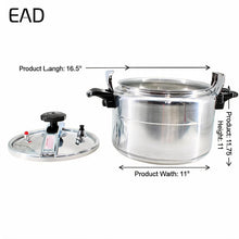 Heavy-Duty Aluminum Pressure Cooker - 11L