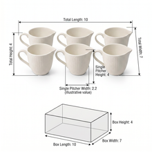 Minimalist White Porcelain Creamer Cups Set with Pour Spout