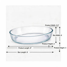 Clear Glass Oval Baking Dish - 0.7L