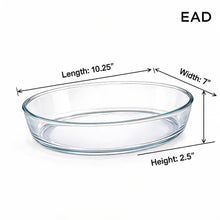 Clear Glass Oval Baking Dish - 1.6L