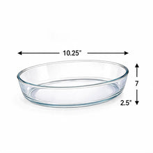 Clear Glass Oval Baking Dish - 1.6L