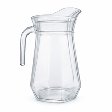 Clear Glass Beverage Pitcher with Lid