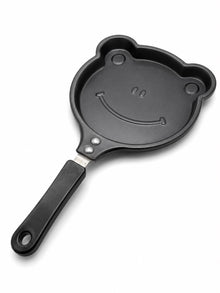 Bear-Shaped Mini Frying Pan – Black