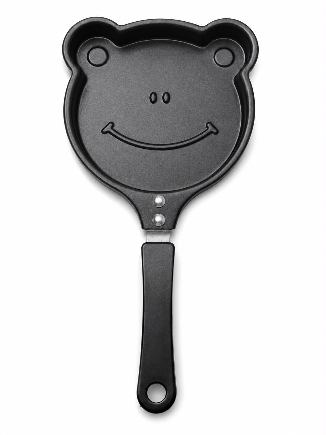 Bear-Shaped Mini Frying Pan – Black