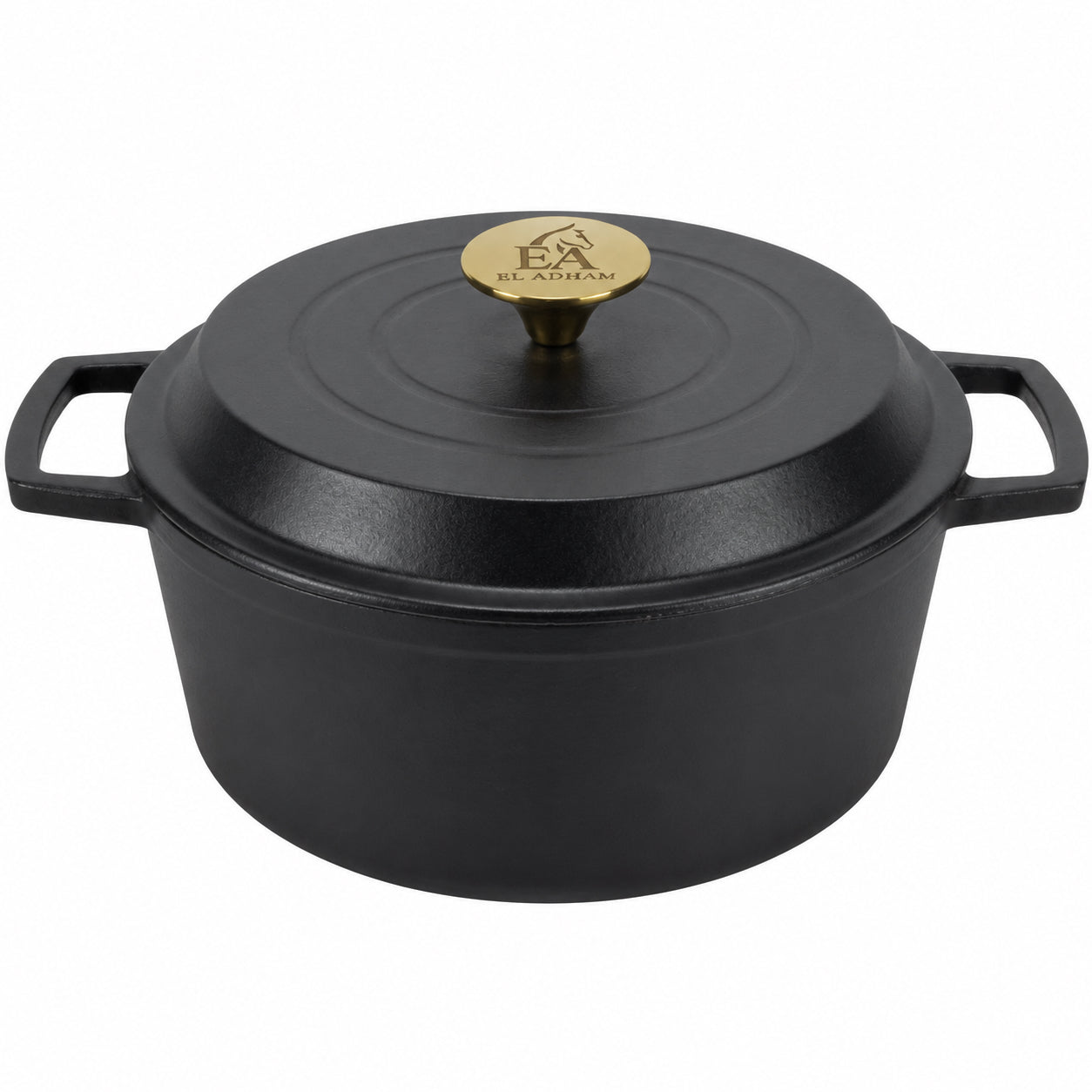 Enameled Round Cast Iron Roaster Casserole Pan - 5L - 11"