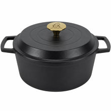 Enameled Round Cast Iron Roaster Casserole Pan - 5L - 11"