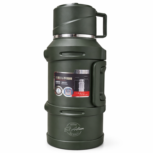 Green Vacuum Insulated Thermos Flask - 2000ML