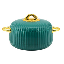 Premium Green Insulated Casserole Set with Gold Handles - 1L, 2L & 3.5L