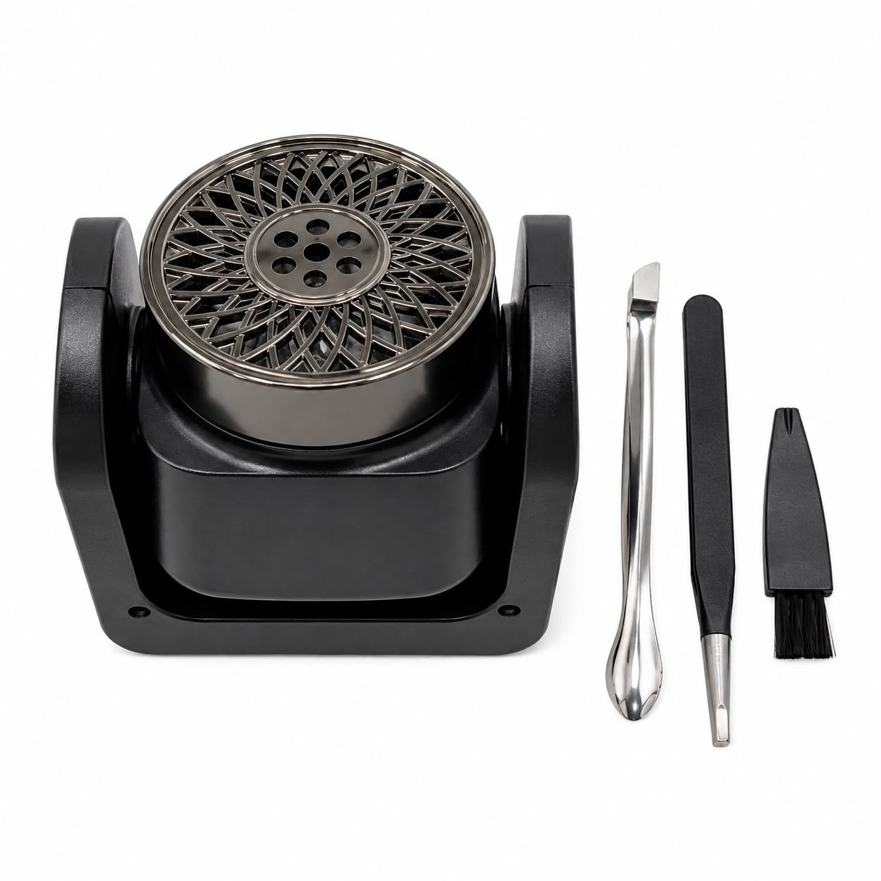 Portable Bakhoor Incense Burner Set with Rotating Holder and Accessories