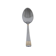 Elegant Stainless Steel Teaspoons with Gold Detail - Set of 6