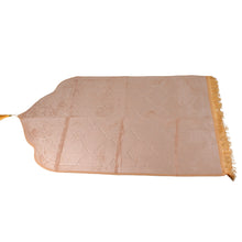 Beige Premium Velvet Muslim Prayer Rug