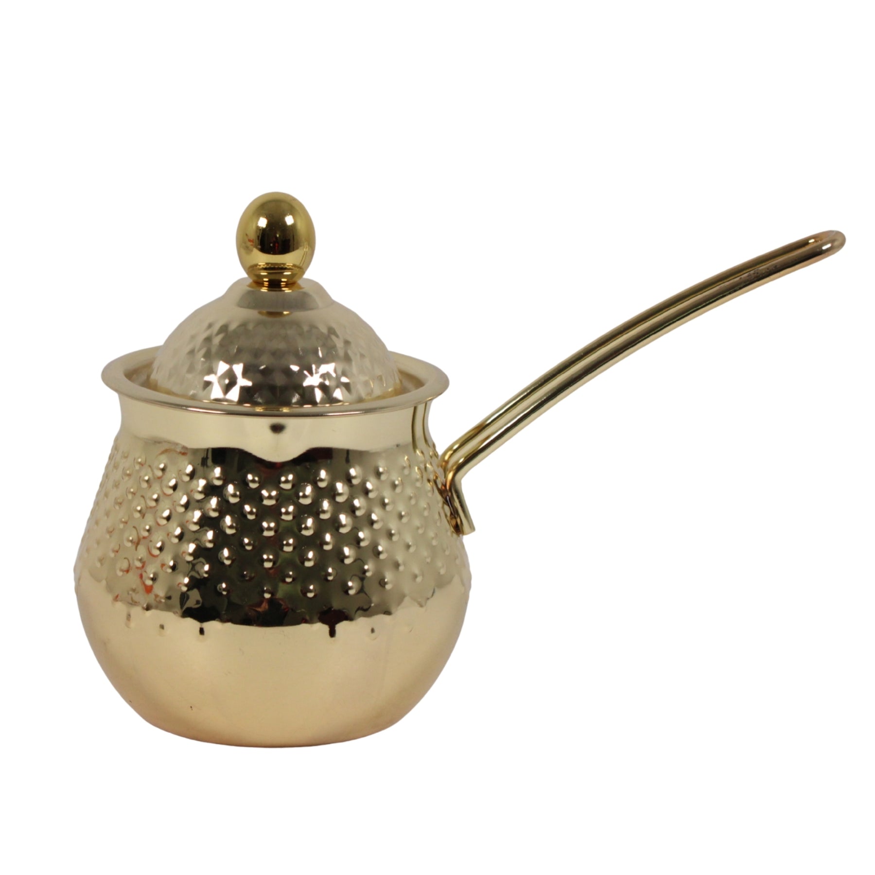 Luxury Gold Stainless Steel Tea Pots Sezve with Lid 3 Piece Set 200,300,600ML