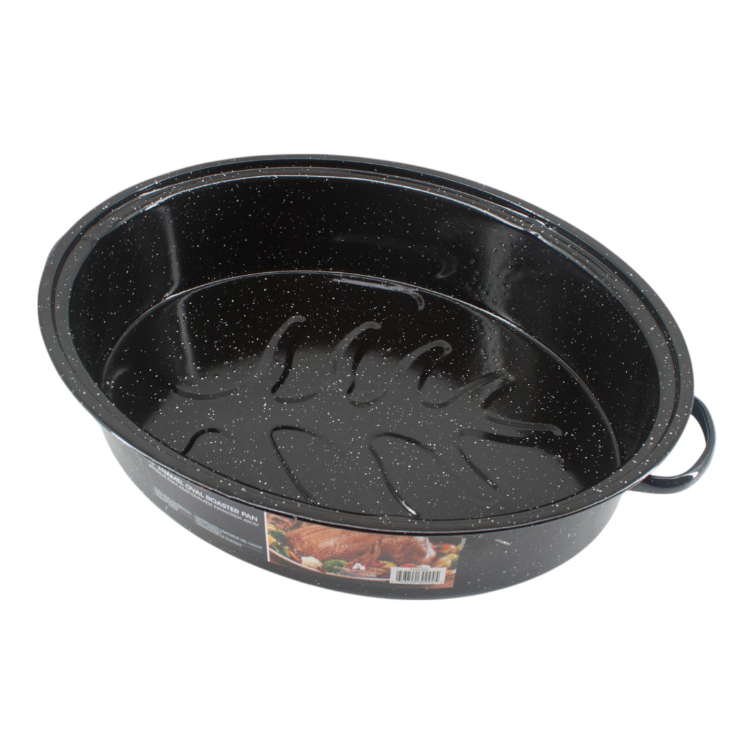 18" Enamel Oval Roaster Pan
