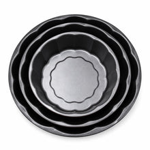 3-Piece Fluted Round Cake Pan Set – Deep Baking Pans, (8, 9.5 & 11 Inches)